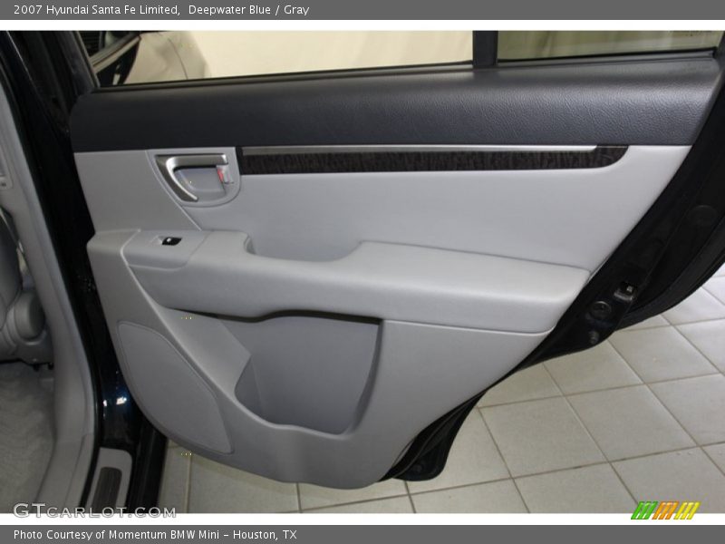 Deepwater Blue / Gray 2007 Hyundai Santa Fe Limited