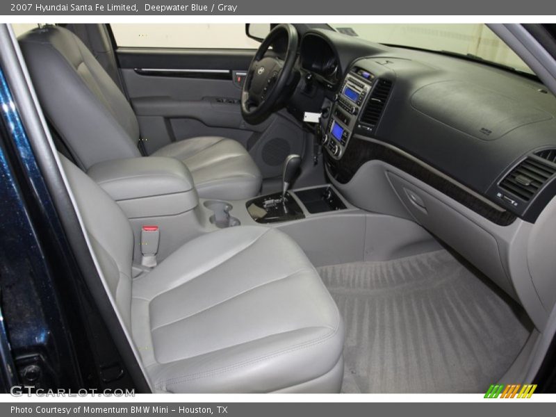 Deepwater Blue / Gray 2007 Hyundai Santa Fe Limited