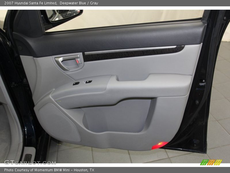 Deepwater Blue / Gray 2007 Hyundai Santa Fe Limited