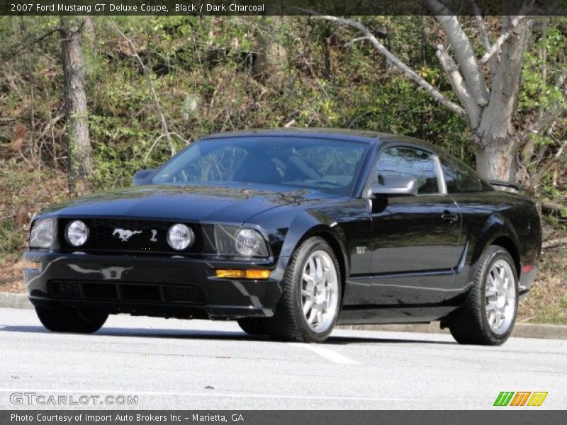 Black / Dark Charcoal 2007 Ford Mustang GT Deluxe Coupe