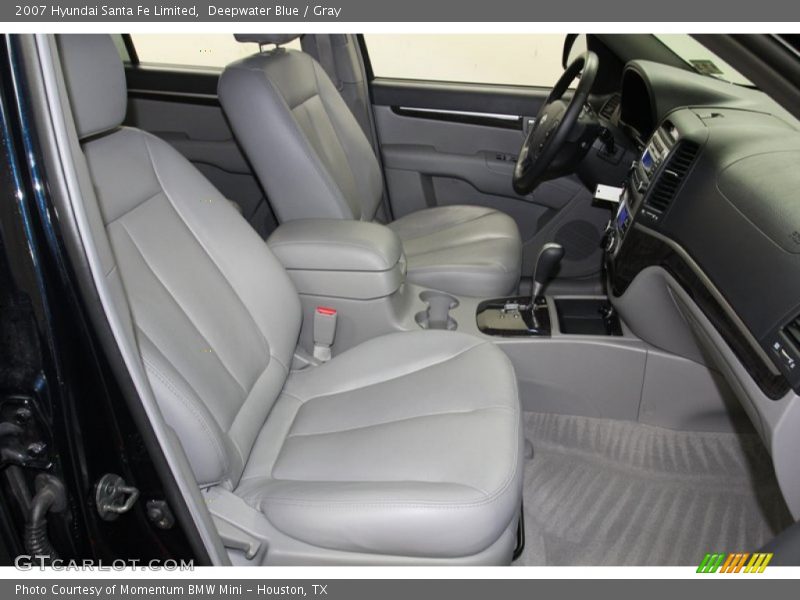 Deepwater Blue / Gray 2007 Hyundai Santa Fe Limited