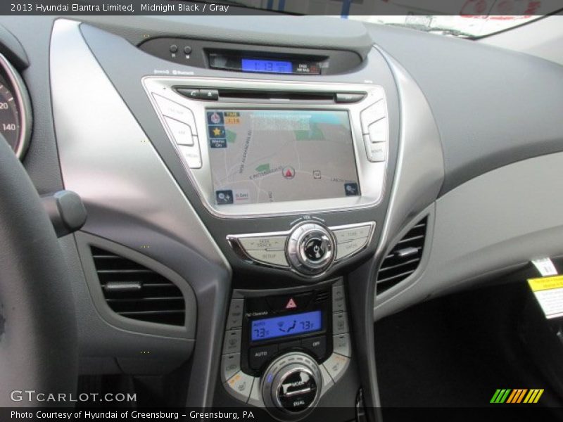Midnight Black / Gray 2013 Hyundai Elantra Limited