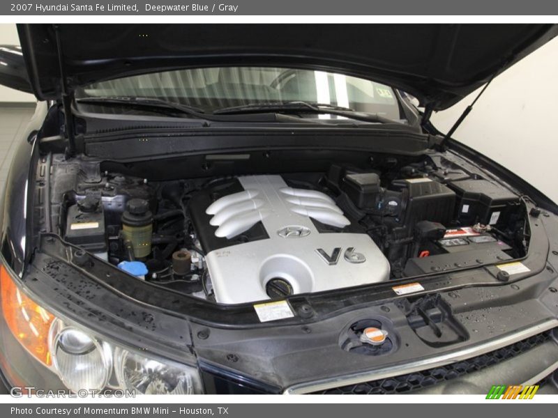 Deepwater Blue / Gray 2007 Hyundai Santa Fe Limited