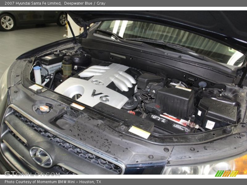 Deepwater Blue / Gray 2007 Hyundai Santa Fe Limited