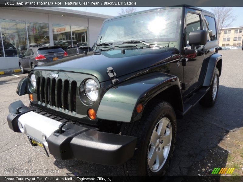 Natural Green Pearl / Black/Dark Saddle 2011 Jeep Wrangler Sahara 4x4