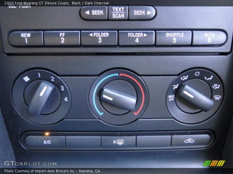 Controls of 2007 Mustang GT Deluxe Coupe