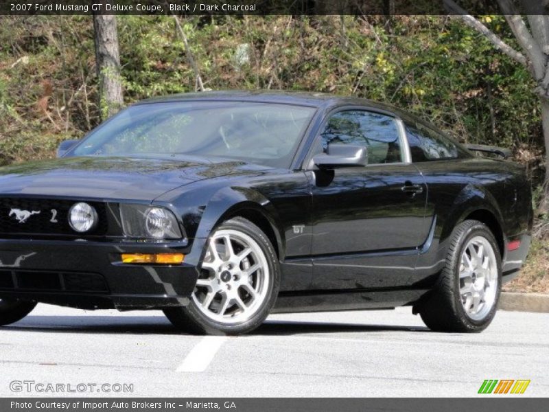 Black / Dark Charcoal 2007 Ford Mustang GT Deluxe Coupe