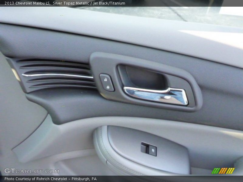 Silver Topaz Metallic / Jet Black/Titanium 2013 Chevrolet Malibu LS
