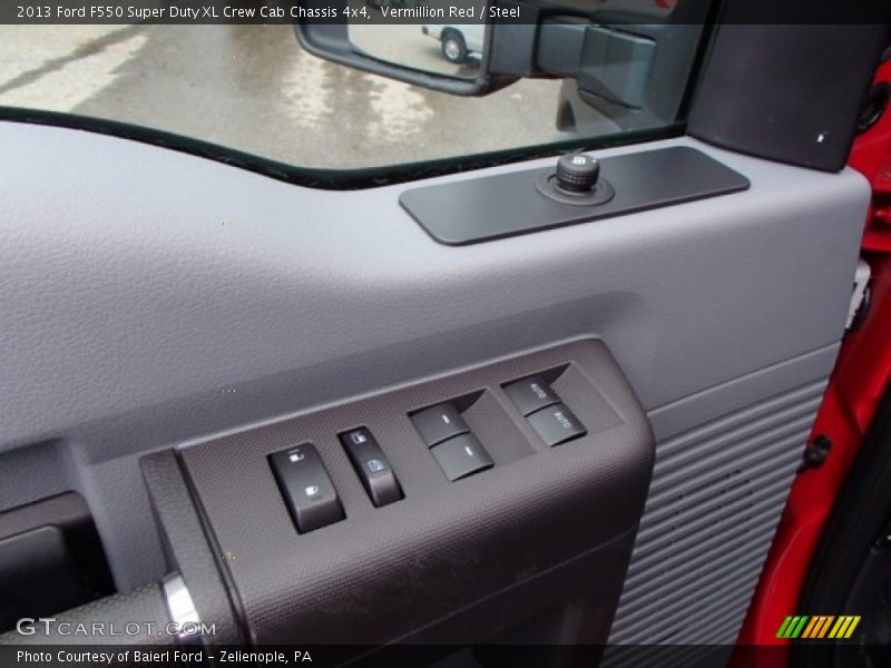 Vermillion Red / Steel 2013 Ford F550 Super Duty XL Crew Cab Chassis 4x4