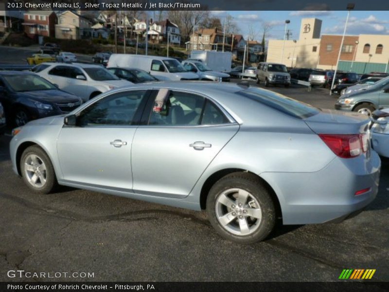 Silver Topaz Metallic / Jet Black/Titanium 2013 Chevrolet Malibu LS