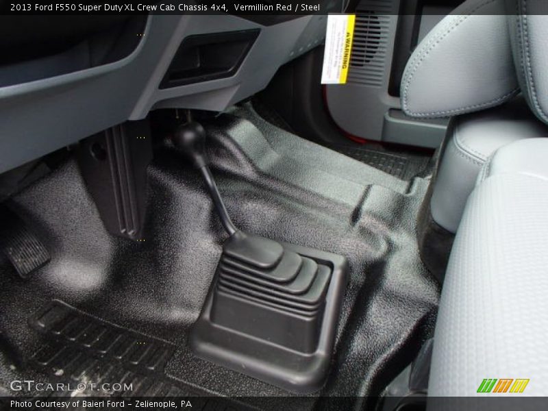 Vermillion Red / Steel 2013 Ford F550 Super Duty XL Crew Cab Chassis 4x4