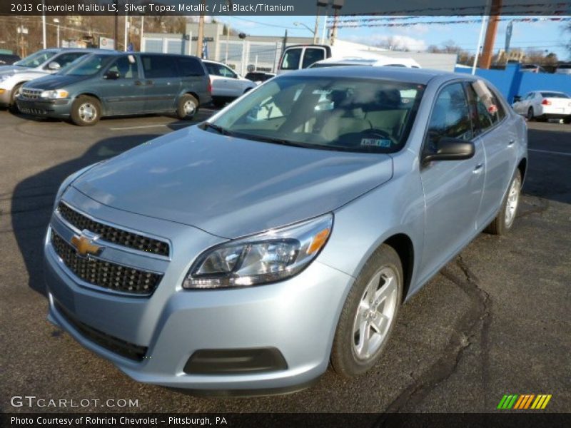 Silver Topaz Metallic / Jet Black/Titanium 2013 Chevrolet Malibu LS
