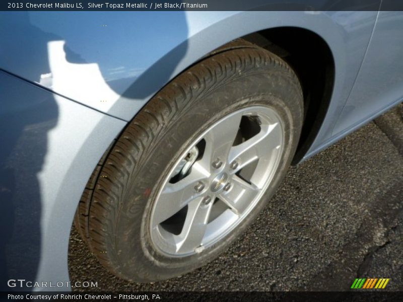 Silver Topaz Metallic / Jet Black/Titanium 2013 Chevrolet Malibu LS