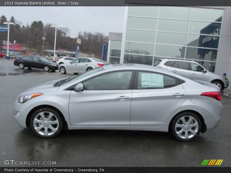 Silver / Gray 2013 Hyundai Elantra Limited