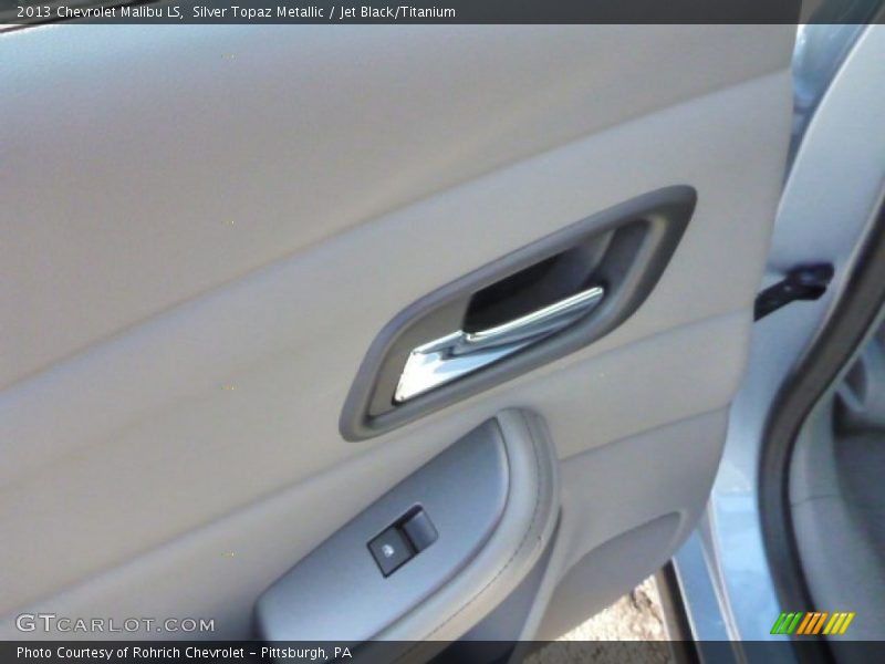 Silver Topaz Metallic / Jet Black/Titanium 2013 Chevrolet Malibu LS