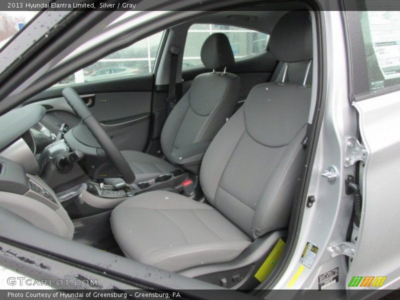 Silver / Gray 2013 Hyundai Elantra Limited