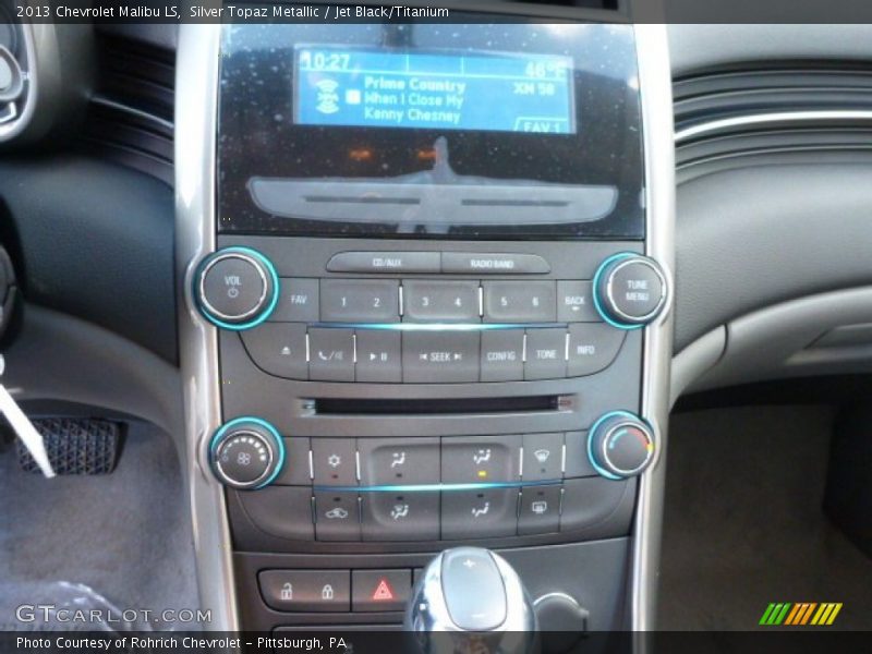 Silver Topaz Metallic / Jet Black/Titanium 2013 Chevrolet Malibu LS