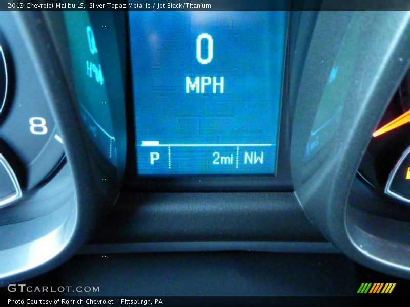 Silver Topaz Metallic / Jet Black/Titanium 2013 Chevrolet Malibu LS