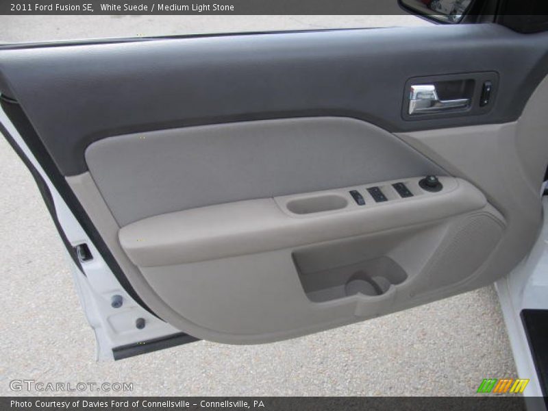White Suede / Medium Light Stone 2011 Ford Fusion SE