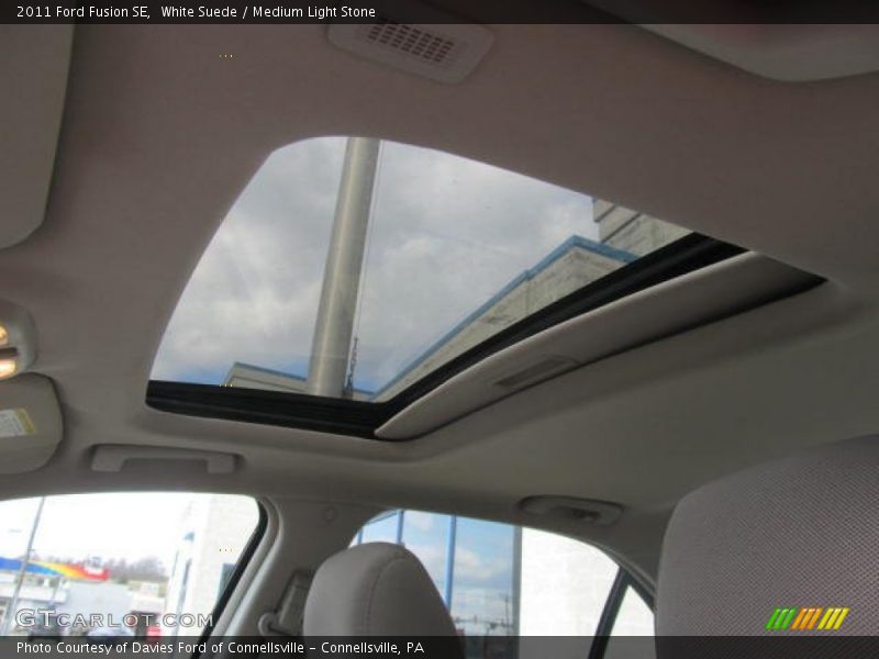 White Suede / Medium Light Stone 2011 Ford Fusion SE