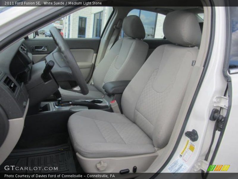 White Suede / Medium Light Stone 2011 Ford Fusion SE
