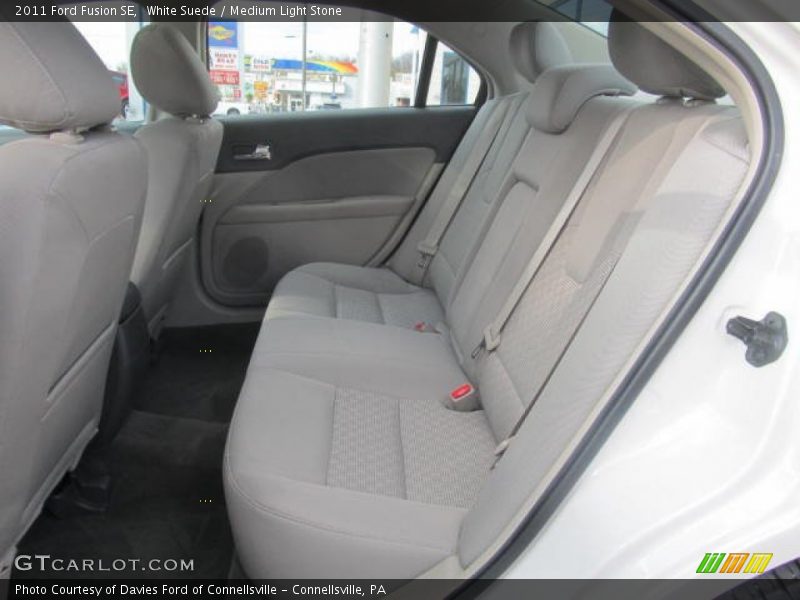 White Suede / Medium Light Stone 2011 Ford Fusion SE