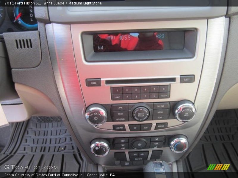 White Suede / Medium Light Stone 2011 Ford Fusion SE