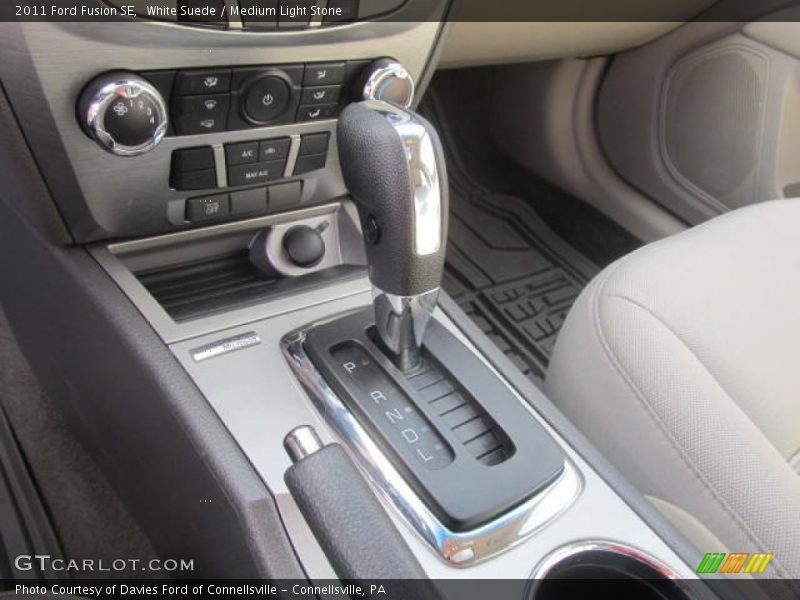 White Suede / Medium Light Stone 2011 Ford Fusion SE