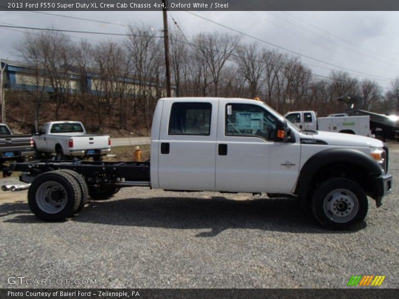 Oxford White / Steel 2013 Ford F550 Super Duty XL Crew Cab Chassis 4x4