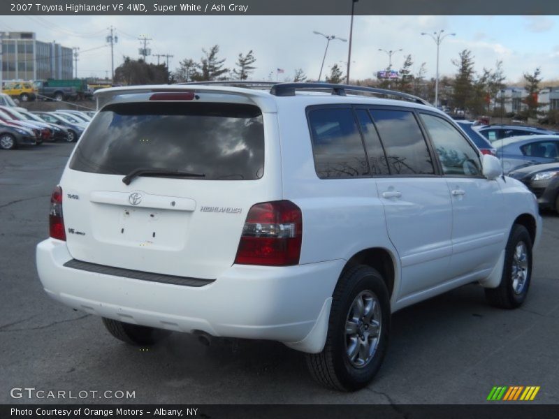 Super White / Ash Gray 2007 Toyota Highlander V6 4WD