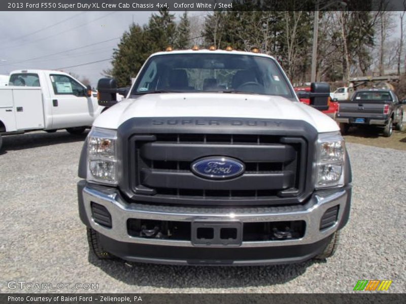 Oxford White / Steel 2013 Ford F550 Super Duty XL Crew Cab Chassis 4x4