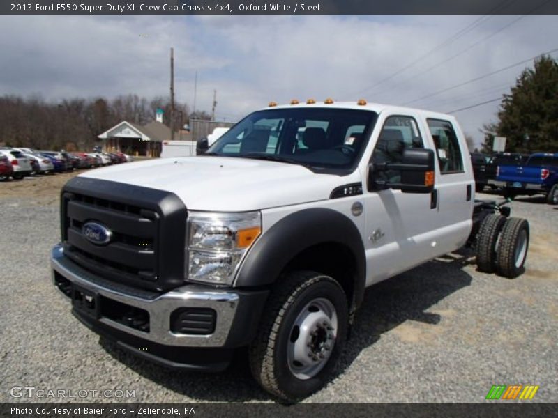 Oxford White / Steel 2013 Ford F550 Super Duty XL Crew Cab Chassis 4x4