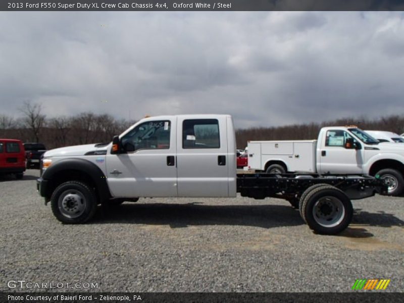 Oxford White / Steel 2013 Ford F550 Super Duty XL Crew Cab Chassis 4x4