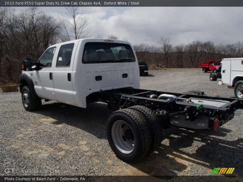 Oxford White / Steel 2013 Ford F550 Super Duty XL Crew Cab Chassis 4x4