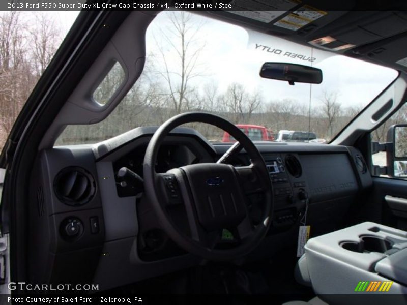 Oxford White / Steel 2013 Ford F550 Super Duty XL Crew Cab Chassis 4x4