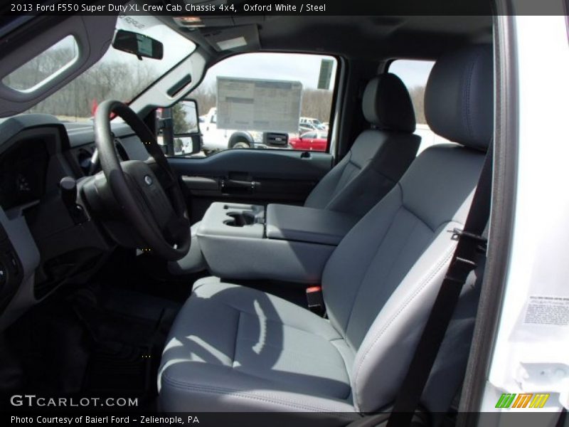 Oxford White / Steel 2013 Ford F550 Super Duty XL Crew Cab Chassis 4x4