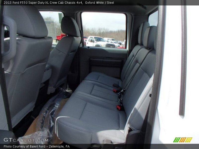 Oxford White / Steel 2013 Ford F550 Super Duty XL Crew Cab Chassis 4x4