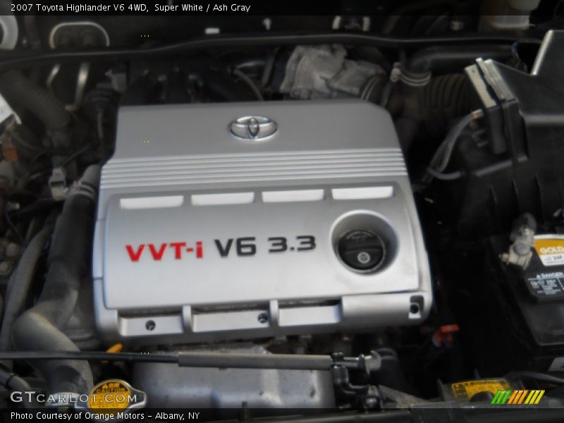 Super White / Ash Gray 2007 Toyota Highlander V6 4WD
