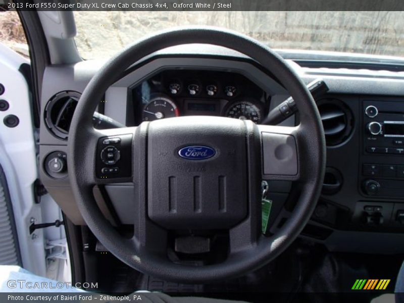 Oxford White / Steel 2013 Ford F550 Super Duty XL Crew Cab Chassis 4x4