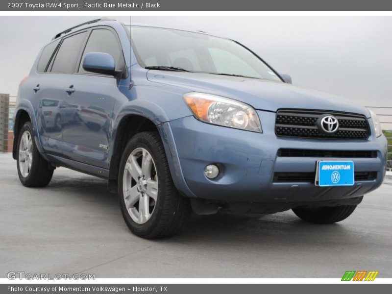 Pacific Blue Metallic / Black 2007 Toyota RAV4 Sport