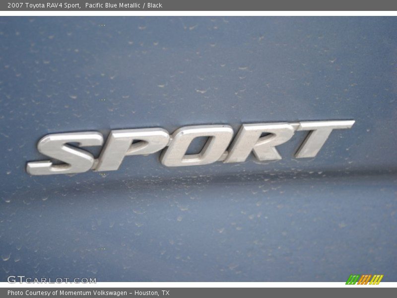 Pacific Blue Metallic / Black 2007 Toyota RAV4 Sport