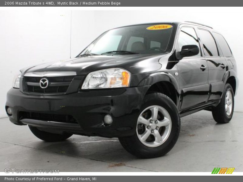 Mystic Black / Medium Pebble Beige 2006 Mazda Tribute s 4WD