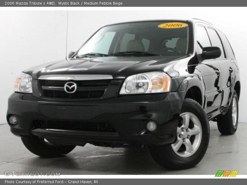 Mystic Black / Medium Pebble Beige 2006 Mazda Tribute s 4WD