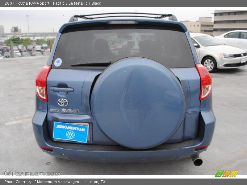 Pacific Blue Metallic / Black 2007 Toyota RAV4 Sport