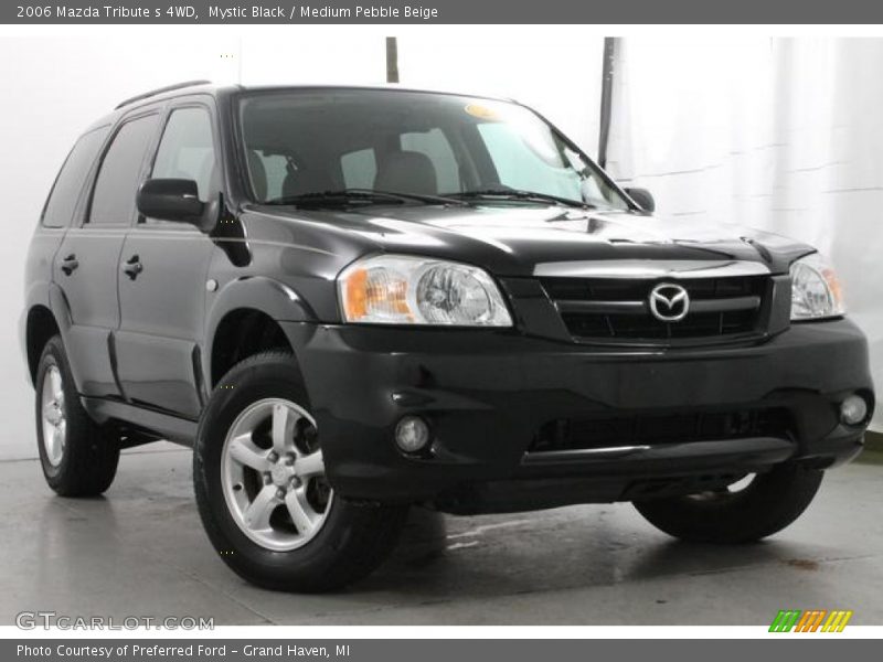 Mystic Black / Medium Pebble Beige 2006 Mazda Tribute s 4WD