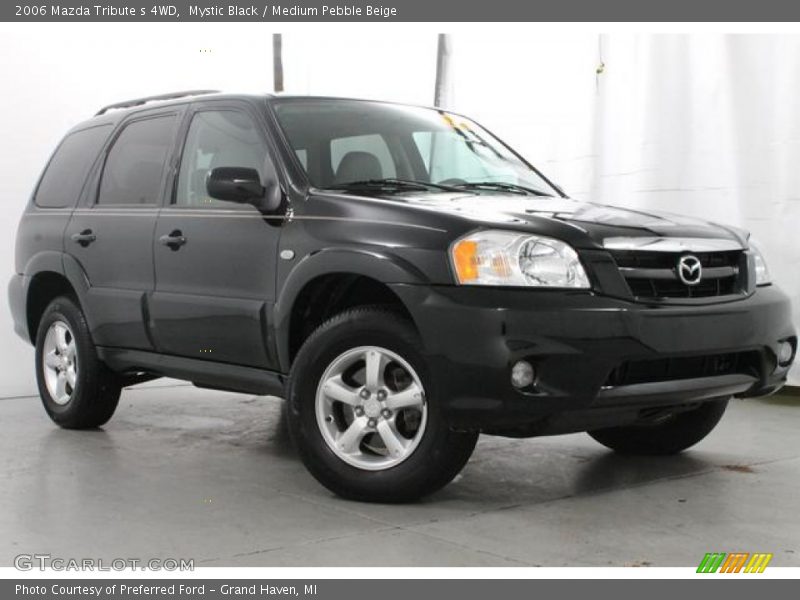 Mystic Black / Medium Pebble Beige 2006 Mazda Tribute s 4WD
