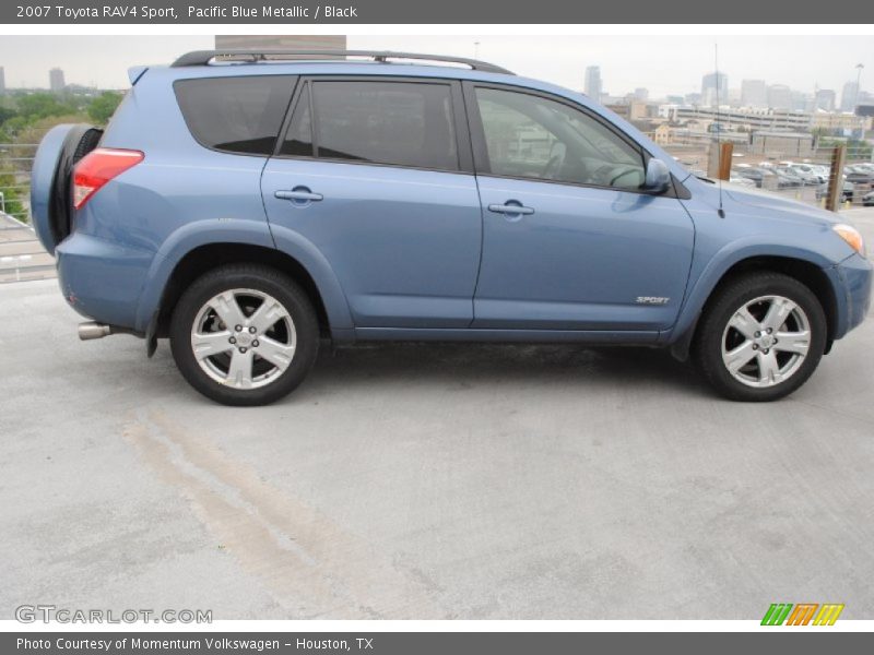 Pacific Blue Metallic / Black 2007 Toyota RAV4 Sport