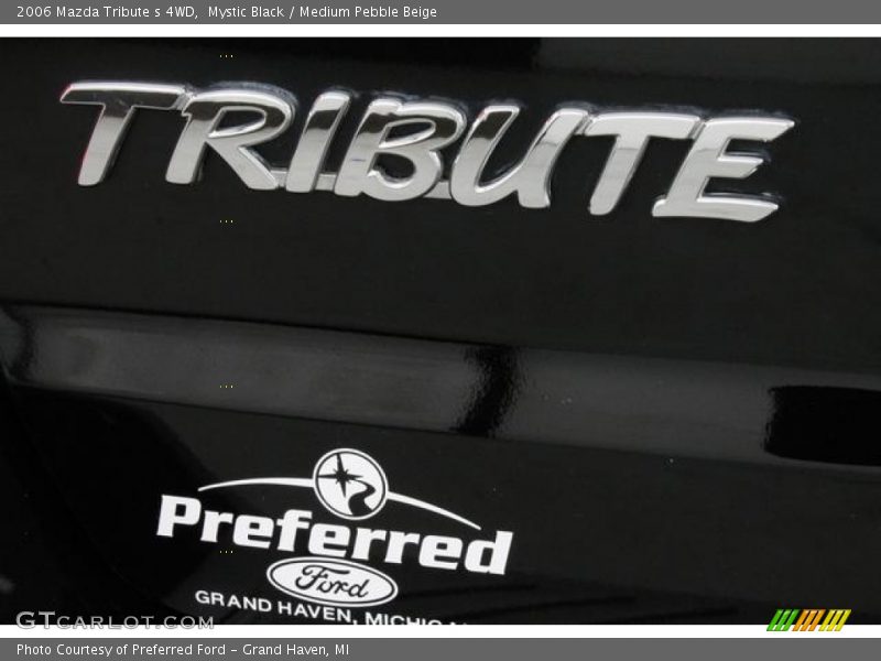 Mystic Black / Medium Pebble Beige 2006 Mazda Tribute s 4WD