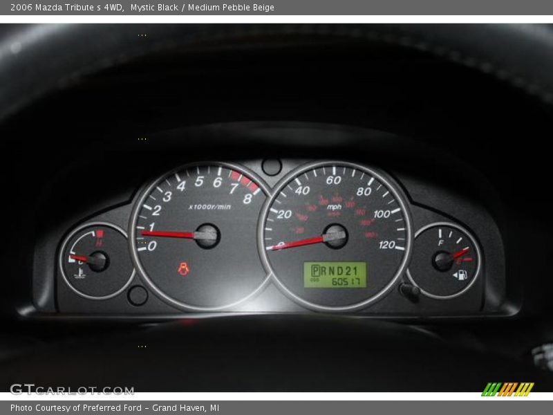 Mystic Black / Medium Pebble Beige 2006 Mazda Tribute s 4WD