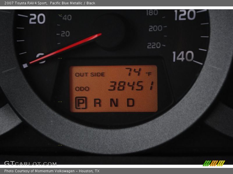 Pacific Blue Metallic / Black 2007 Toyota RAV4 Sport